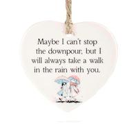 DWUENT Friendship gifts for women, friendship gifts, friendship, Acrylic Heart Keepsake - True Friends Leave Footprints on Our Hearts - White Love Token for Best Friend