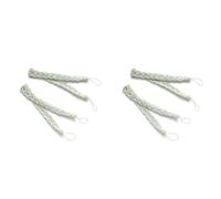 DWUENT Green Curtain Tie Backs - Set of 4, 23-Inch Decorative Curtain Holdbacks for Windows, Elegant Green Rope Design, Durable Fabric Ties for Home Decor