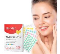 DWUENT Heart-Shaped Hydrocolloid Acne Patches - 200pcs Colorful Pimple Dots for Face, Blemish Care & Fashionable Skin Solution