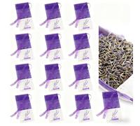 DWUENT Lavender Bags, Lavender Sachets, Bags for Lavenders, 10pcs Purple Mesh Sachets for Wardrobe Closet Drawer Car, Aromatherapy Bag, Natural Moth Repellent, Long-Lasting Fragrance