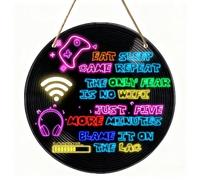 DWUENT Metal Tin Sign Gaming Accessories - 20x30cm Galvanised Iron Boys Bedroom Plaque with Pre-Drilled Holes, HD Printed Vibrant Fluorescent Wall Decor for Gaming Room, E-Sports Hotels & Man Cave (3)