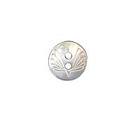 DWUENT Natural Shell Buttons with Wing Design - 20pcs White Buttons for Baby Cardigans, Handmade Crafts & Sewing Projects