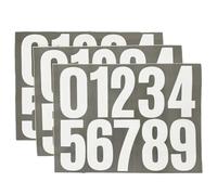 DWUENT number stickers, stick on numbers for birthday cards, number stickers for cards, White PET Numbers Sticker for Organizing, Mailbox, Lockers, Bins, Storage, 10 Sheets, 22x30cm