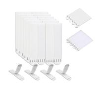 DWUENT Picture Hanging Strip,Command Strips Heavy Duty,Command Strips Hooks,no Nails Picture Hanging Strips, 24 Pairs (48) 92x19mm, Reusable Wall Hangers,No Nails Needed