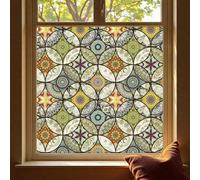 DWUENT windows film privacy,stained glass window film,privacy window film, PVC Self-Adhesive for Glass Windows Bathroom Shower Door Heat Control Anti UV