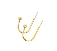 DWUENTMetal Curtain Holdbacks, 2 Pcs Curtain Drapery Holdbacks, Retro U-Shaped Curtain Tie Backs, Wall Mounted Window Curtain Holder Hooks, Drapery Holdbacks for Fixed Curtain or Hanging Items(Golden)