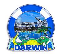Dwutahcy 3D Wooden Fridge Magnet for Darwin Australia City Travel Souvenirs Refrigerator Sticker Home Kitchen Decorations Gifts