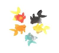 Dwuww 5 Pcs Lifelike Reusable Plastic Artificial Moving Floating Fishes Ornament Decorations for Aquarium Fish Tank Pet Supplies
