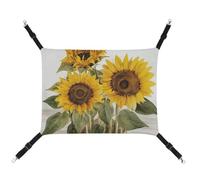 DWVSFJM Alluring Sunflowers Summer Cat Hanging Hammock Adjustable Resting Sleepy Cat Window Pad Pets Hammock Soft Bed for Cats Rabbits Or Other Small Animals