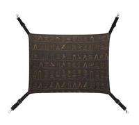 DWVSFJM Ancient Egyptian Hieroglyph Cat Hanging Hammock Adjustable Resting Sleepy Cat Window Pad Pets Hammock Soft Bed for Cats Rabbits Or Other Small Animals