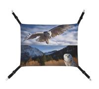 DWVSFJM Animals and Landscapes Cat Hanging Hammock Adjustable Resting Sleepy Cat Window Pad Pets Hammock Soft Bed for Cats Rabbits Or Other Small Animals