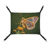DWVSFJM Beautiful Moth Wings Cat Hanging Hammock Adjustable Resting Sleepy Cat Window Pad Pets Hammock Soft Bed for Cats Rabbits Or Other Small Animals