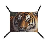 DWVSFJM Bengal Tiger Cat Hanging Hammock Adjustable Resting Sleepy Cat Window Pad Pets Hammock Soft Bed for Cats Rabbits Or Other Small Animals