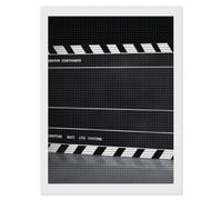DWVSFJM Classic Movie Clapboard Black Diamond Painting Kits 12"x16", Diamond Painting Kits for Beginners, Round Drill Dots Paintings,Diamond Art Kits Home Wall Decor