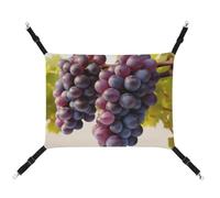 DWVSFJM Desert Grapes Cat Hammock Pet Cage Hammock Soft Pet Hanging Bed with Adjustable Straps and Metal Hooks Pattern Warm Hanging Pet Mats for Cats Small Dogs Rabbits