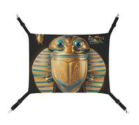 DWVSFJM Egyptian Scarab Cat Hanging Hammock Adjustable Resting Sleepy Cat Window Pad Pets Hammock Soft Bed for Cats Rabbits Or Other Small Animals