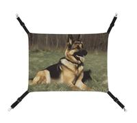 DWVSFJM German Shepherd Dog Cat Hanging Hammock Adjustable Resting Sleepy Cat Window Pad Pets Hammock Soft Bed for Cats Rabbits Or Other Small Animals