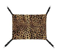 DWVSFJM Leopard Animal Print Cat Hanging Hammock Adjustable Resting Sleepy Cat Window Pad Pets Hammock Soft Bed for Cats Rabbits Or Other Small Animals