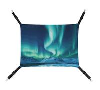 DWVSFJM Northern Lights Cat Hanging Hammock Adjustable Resting Sleepy Cat Window Pad Pets Hammock Soft Bed for Cats Rabbits Or Other Small Animals