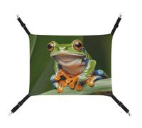 DWVSFJM Peace Tree Frog Cat Hanging Hammock Adjustable Resting Sleepy Cat Window Pad Pets Hammock Soft Bed for Cats Rabbits Or Other Small Animals