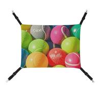 DWVSFJM Pickleball Balls Colors Cat Hanging Hammock Adjustable Resting Sleepy Cat Window Pad Pets Hammock Soft Bed for Cats Rabbits Or Other Small Animals