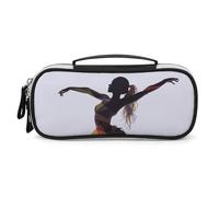 DWVSFJM Pu Leather Pencil Case Waterproof Portable Makeup Bag With Zipper A Dancer Pencil Pouch For Office Supplies Makeup Bag