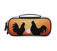 DWVSFJM Pu Leather Pencil Case Waterproof Portable Makeup Bag With Zipper Animal Chickens Pencil Pouch For Office Supplies Makeup Bag
