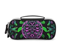 DWVSFJM Pu Leather Pencil Case Waterproof Portable Makeup Bag With Zipper Psychedelic Sea Turtle Pencil Pouch For Office Supplies Makeup Bag