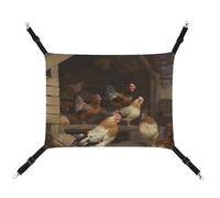 DWVSFJM Roast Chicken Hen Farm Cat Hanging Hammock Adjustable Resting Sleepy Cat Window Pad Pets Hammock Soft Bed for Cats Rabbits Or Other Small Animals