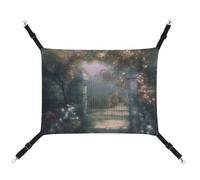 DWVSFJM Secret Garden Cat Hanging Hammock Adjustable Resting Sleepy Cat Window Pad Pets Hammock Soft Bed for Cats Rabbits Or Other Small Animals