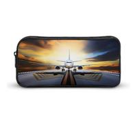 DWVTFSM Airplane Pencil Case Pen Bag Large Capacity Cute Pencil Pouch Makeup Cosmetic Bag for Women Men