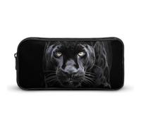 DWVTFSM Animal Panther Pencil Case Pen Bag Large Capacity Cute Pencil Pouch Makeup Cosmetic Bag for Women Men