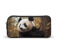 DWVTFSM Animals on Tree Pencil Case Pen Bag Large Capacity Cute Pencil Pouch Makeup Cosmetic Bag for Women Men