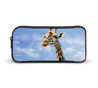 DWVTFSM Beach Giraffe Pencil Case Pen Bag Large Capacity Cute Pencil Pouch Makeup Cosmetic Bag for Women Men