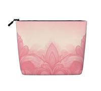 Dwvtfsm Beautiful Flower Art Makeup Bag For Women, Waterproof Linen Travel Cosmetic Organizer Lightweight Zipper Travel Toiletry Bag Organizer Makeup Brushes Storage Bag