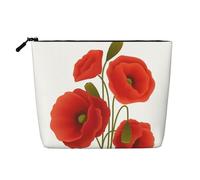 Dwvtfsm Beautiful Flower Makeup Bag For Women, Waterproof Linen Travel Cosmetic Organizer Lightweight Zipper Travel Toiletry Bag Organizer Makeup Brushes Storage Bag