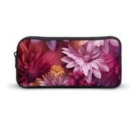 DWVTFSM Beautiful Flowers Pencil Case Pen Bag Large Capacity Cute Pencil Pouch Makeup Cosmetic Bag for Women Men