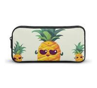 DWVTFSM Cute Pineapple Pencil Case Pen Bag Large Capacity Cute Pencil Pouch Makeup Cosmetic Bag for Women Men
