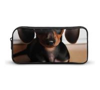 DWVTFSM Cute Wiener Sausage Dog Pencil Case Pen Bag Large Capacity Cute Pencil Pouch Makeup Cosmetic Bag for Women Men