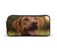 DWVTFSM Dog Sticking Out Tongue Pencil Case Pen Bag Large Capacity Cute Pencil Pouch Makeup Cosmetic Bag for Women Men