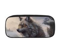 DWVTFSM Fantasy Animal Large Pencil Bag Waterproof Cute Pen Case Travel Cosmetic Leather Makeup Bag Organizer Pen Holder for Men Women