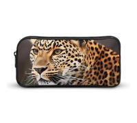 DWVTFSM Leopard5 Pencil Case Pen Bag Large Capacity Cute Pencil Pouch Makeup Cosmetic Bag for Women Men