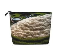 Dwvtfsm Look At All That Rice Makeup Bag For Women, Waterproof Linen Travel Cosmetic Organizer Lightweight Zipper Travel Toiletry Bag Organizer Makeup Brushes Storage Bag