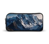 DWVTFSM Melting Snow Mountain Pencil Case Pen Bag Large Capacity Cute Pencil Pouch Makeup Cosmetic Bag for Women Men