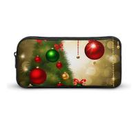 DWVTFSM Merry Christmas Pencil Case Pen Bag Large Capacity Cute Pencil Pouch Makeup Cosmetic Bag for Women Men