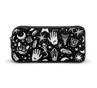 DWVTFSM Mysterious Symbol Graphics Pencil Case Pen Bag Large Capacity Cute Pencil Pouch Makeup Cosmetic Bag for Women Men