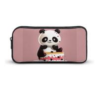 DWVTFSM Panda Cake Pencil Case Pen Bag Large Capacity Cute Pencil Pouch Makeup Cosmetic Bag for Women Men