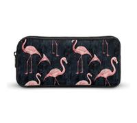 DWVTFSM Peach Flamingo Style Pencil Case Pen Bag Large Capacity Cute Pencil Pouch Makeup Cosmetic Bag for Women Men