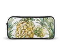 DWVTFSM Pineapple Collage Pattern Pencil Case Pen Bag Large Capacity Cute Pencil Pouch Makeup Cosmetic Bag for Women Men