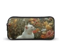 DWVTFSM Playing in The Garden Pencil Case Pen Bag Large Capacity Cute Pencil Pouch Makeup Cosmetic Bag for Women Men